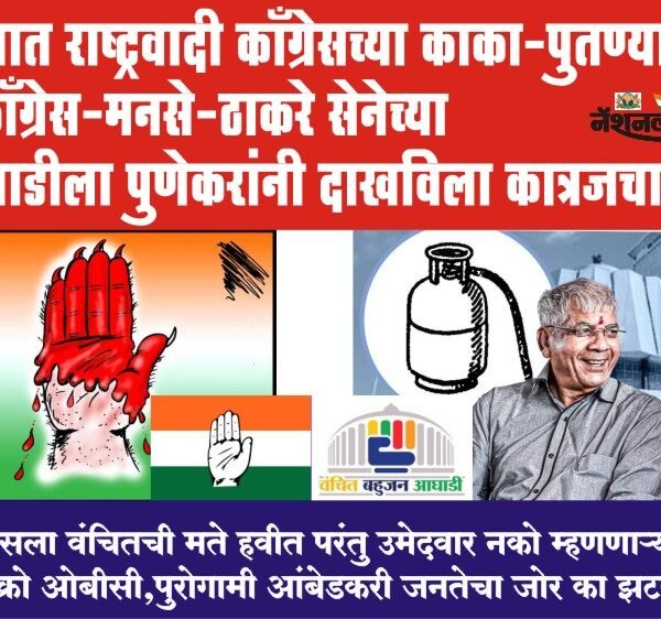 पुण्यात राष्ट्रवादी काँग्रेसच्या काका-पुतण्यासह, काँग्रेस-मनसे-ठाकरे सेनेच्या युतीला पुणेकरांनी दाखविला कात्रजचा घाट